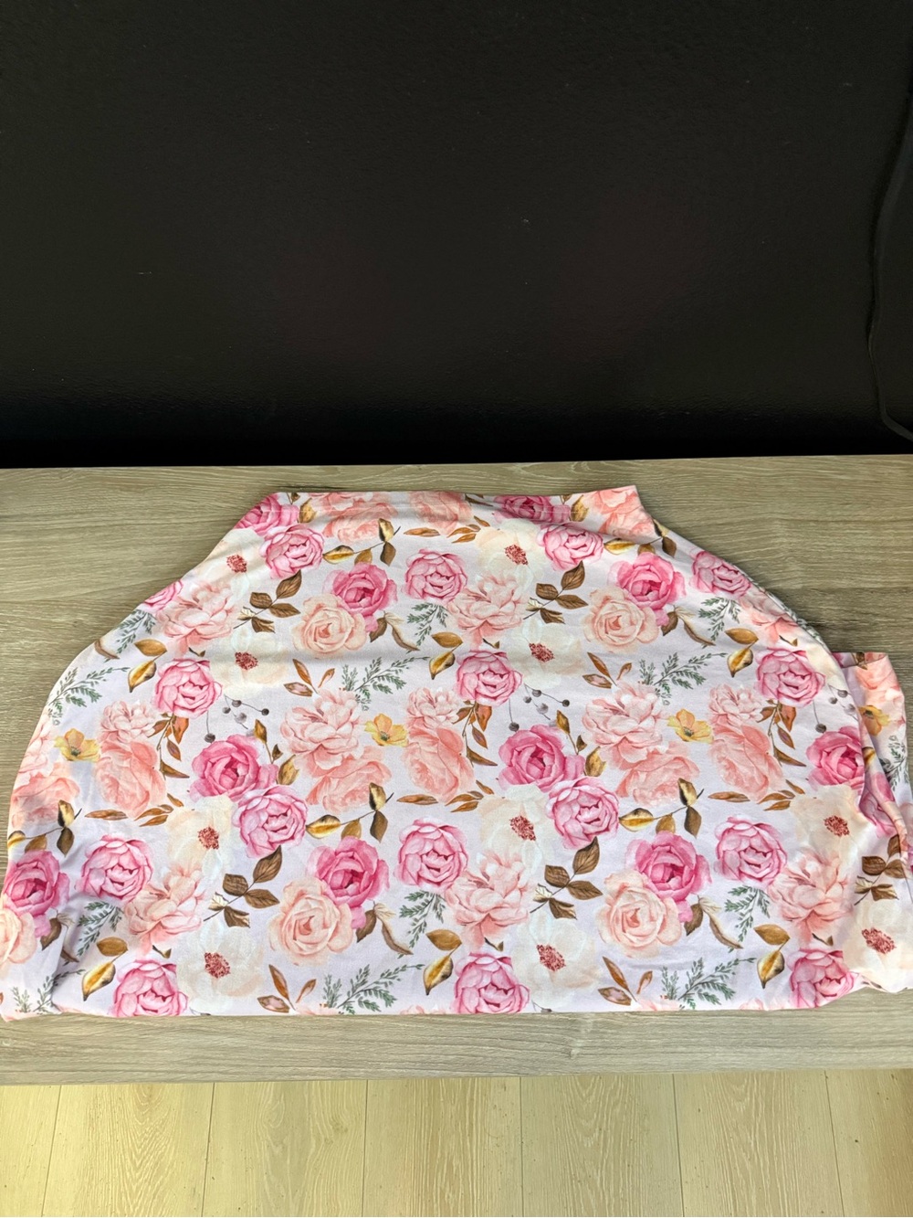 Caden Lane Pink Rose car seat cover